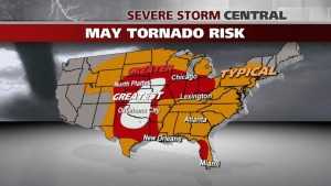 May U.S. Tornado Risk