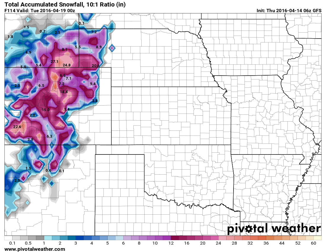 Models Beginning To Agree on Snow (Apr 15-18 Storm Update)