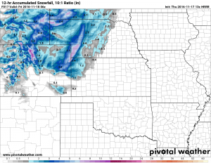 HRRR shows 1.8 inches for the Castle Rock area by 11PM. 