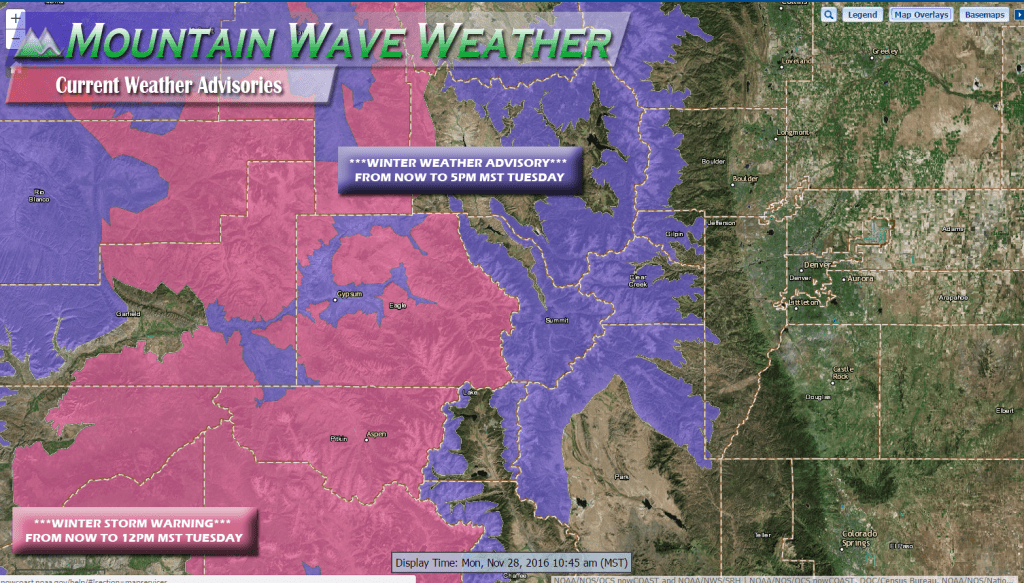 Colorado Weather Watches/Warnings/Advisories