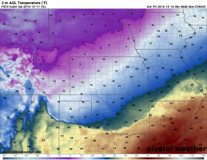 Arctic cold front moves into Colorado