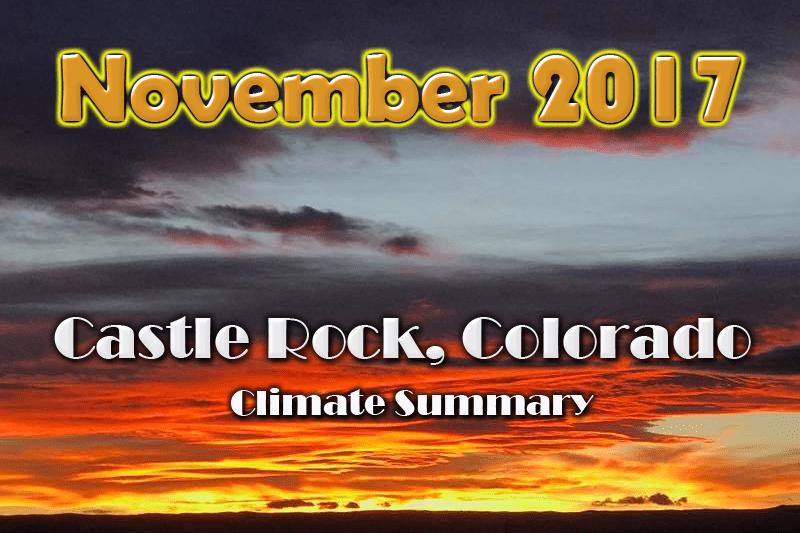 Castle Rock November 2017 Weather Summary