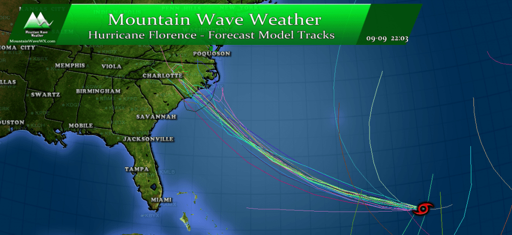 Hurricane Florence Update | Spaghetti Models