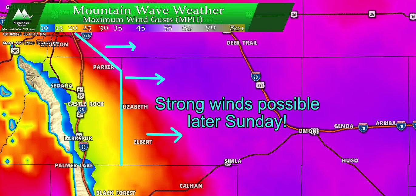 High Winds, Cooler Temps on the Way. Any Moisture?
