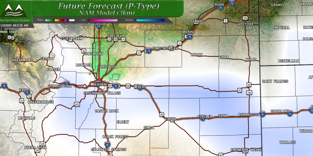 Tuesday Storm System to Bring More Snow – valid 1-24-2022 7AM