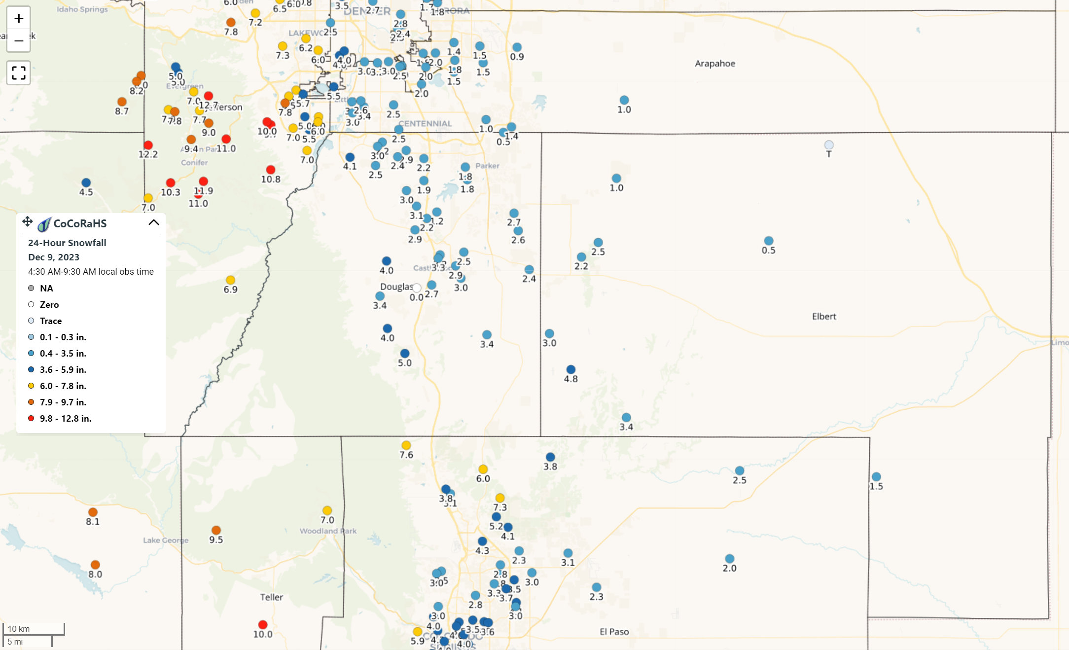 Storm and Snowfall Recap - 12-9-2023 - MountainWave Weather 