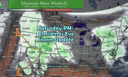 Latest Look at Christmas Eve Storm System – Valid 12-23-2023 11AM